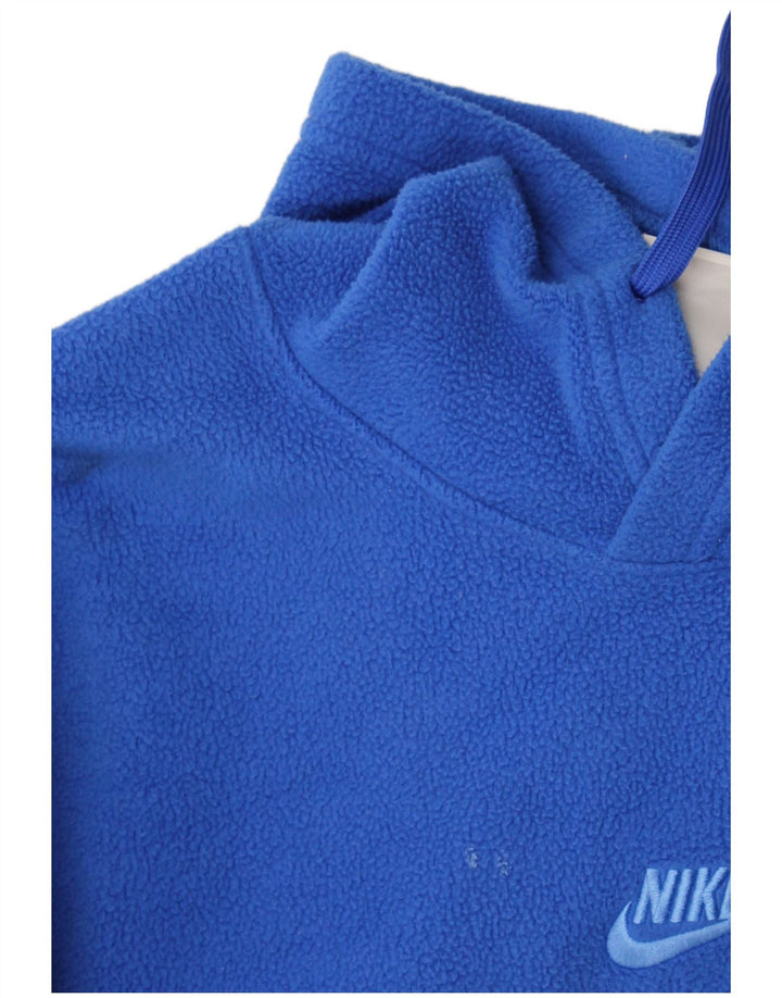 Мужской флисовый джемпер с капюшоном Nike XS, синий полиэстер