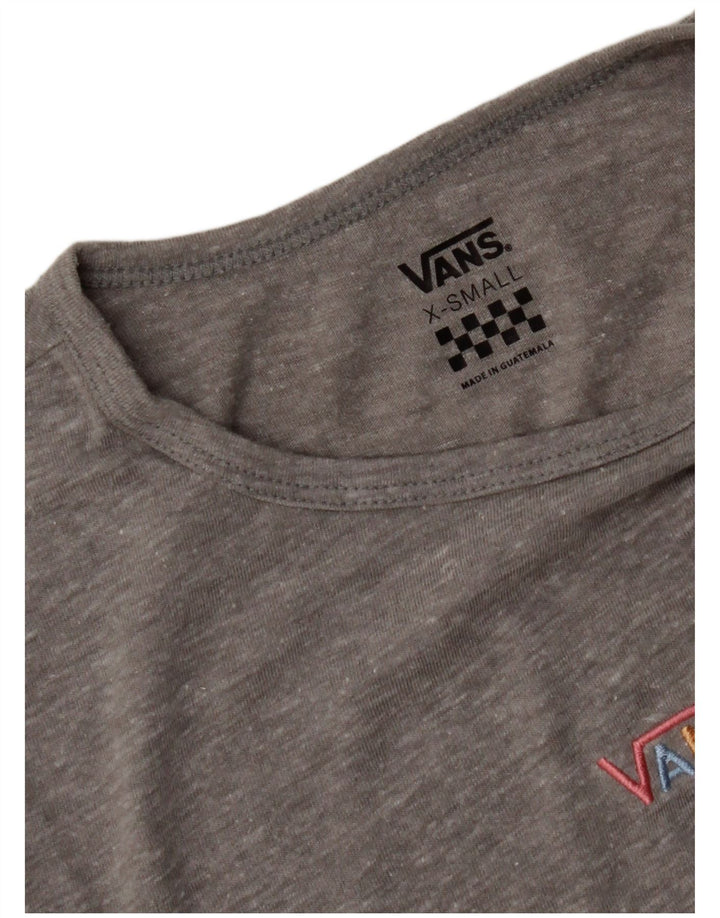 Женская футболка VANS Top UK 4 XS Серая в крапинку