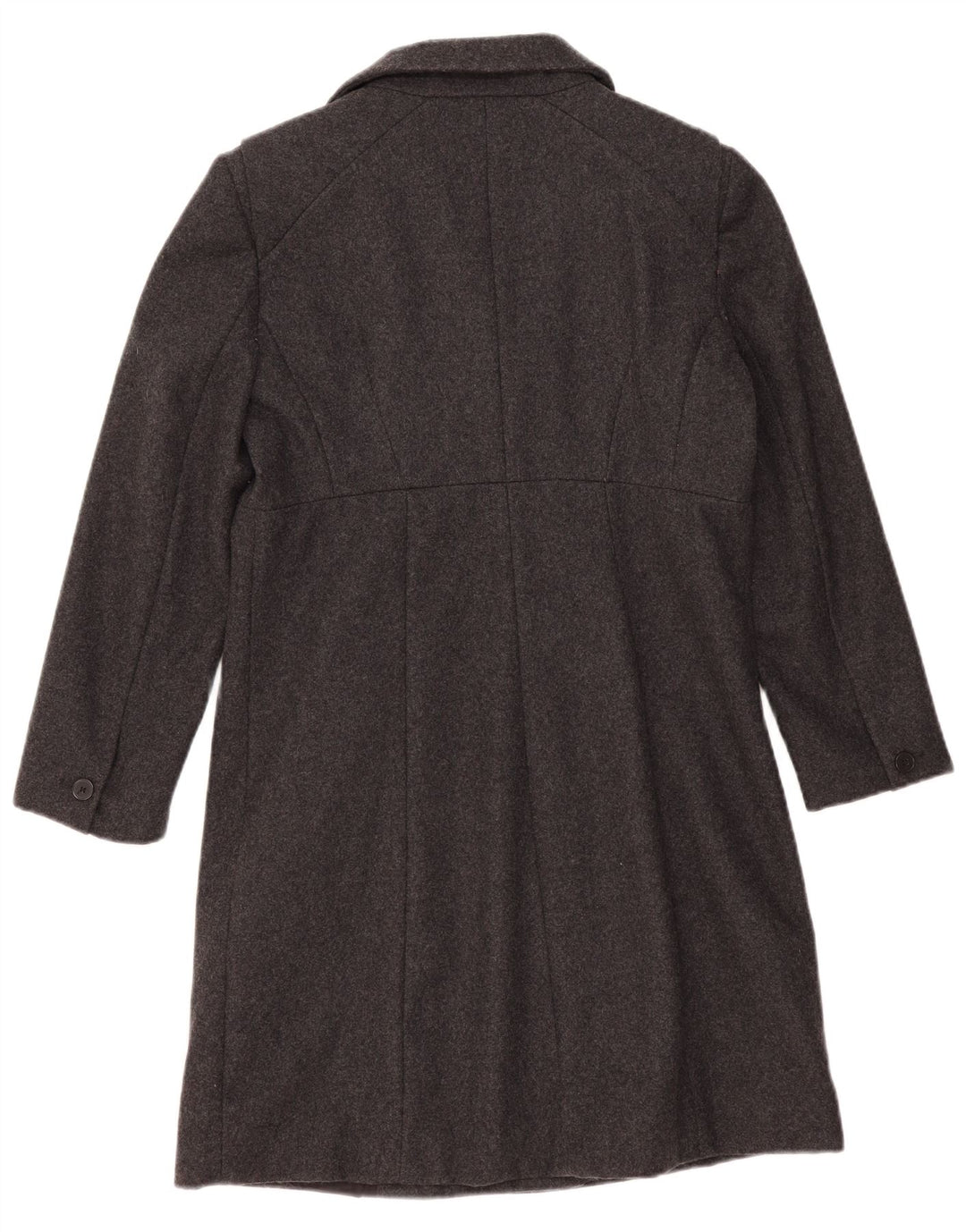 Женское двубортное пальто Zara UK 16, большое, серое, шерстяное