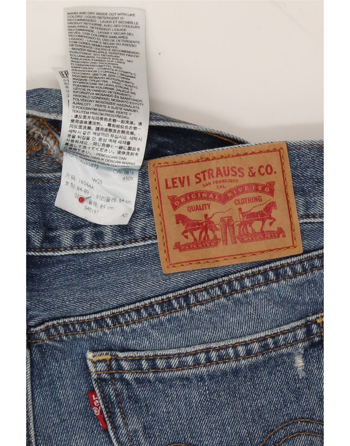 LEVI'S Womens Denim Shorts W25 XS  Blue Cotton Vintage Levi's and Second-Hand Levi's from Messina Hembry 