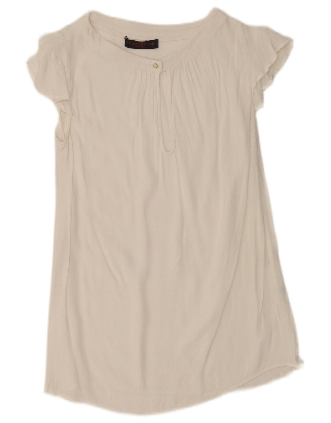 Trussardi Jeans Женская удлиненная блузка Top IT 38 XS Белый