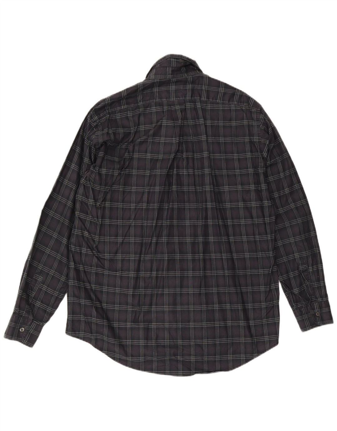 Мужская рубашка Trussardi 2XL серая в клетку из хлопка
