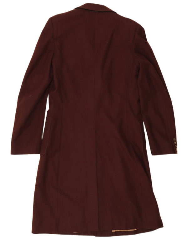 Винтажное мужское пальто UK 36, маленькое коричневое