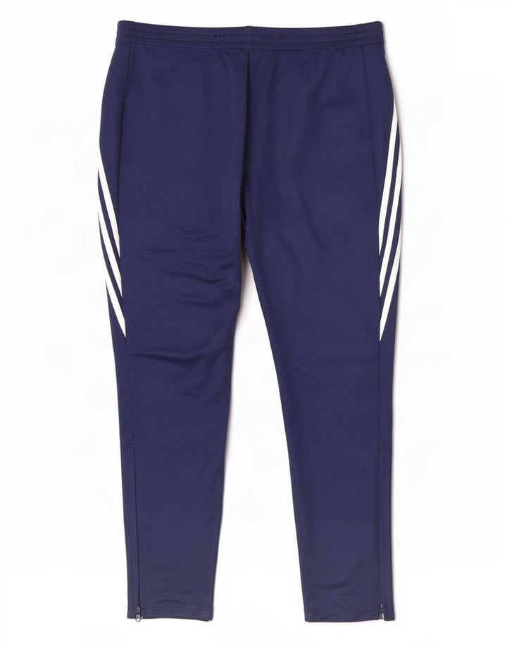 Мужские спортивные брюки Adidas Climalite 2XL темно-синие из полиэстера