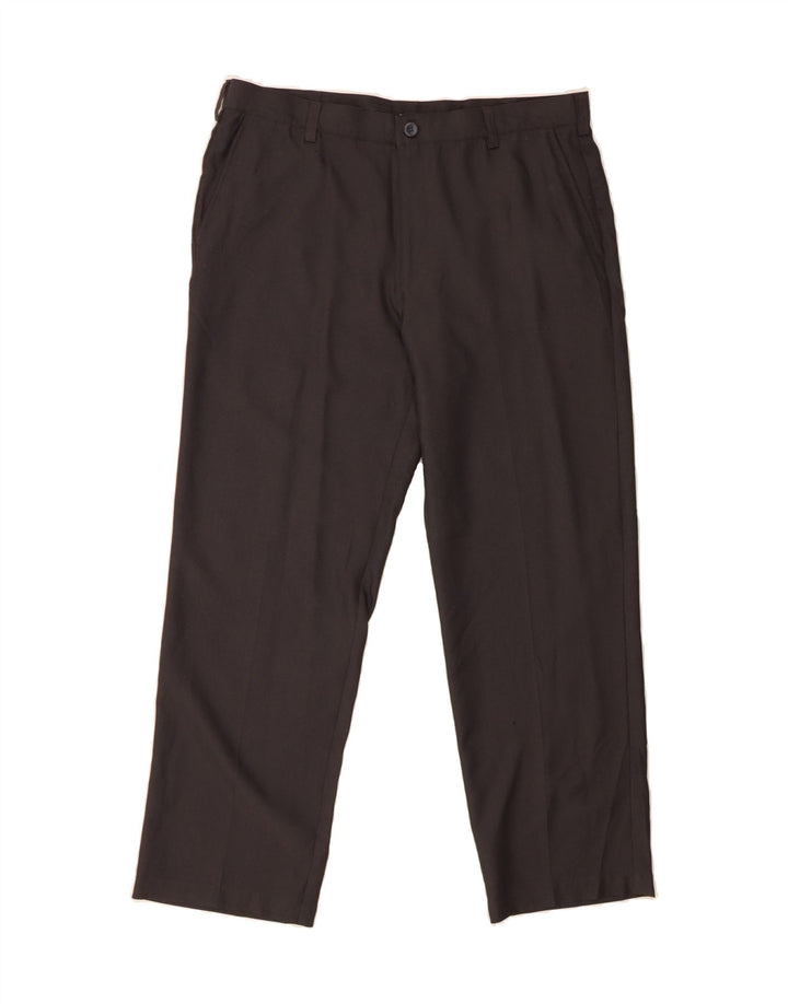 IZOD Mens Golf Straight Chino Trousers W36 L30 Black Polyester Vintage Izod and Second-Hand Izod from Messina Hembry 