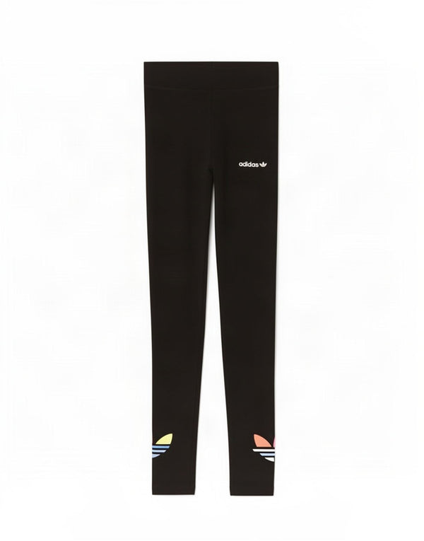 Женские леггинсы с рисунком Adidas UK 6 XS, черный хлопок