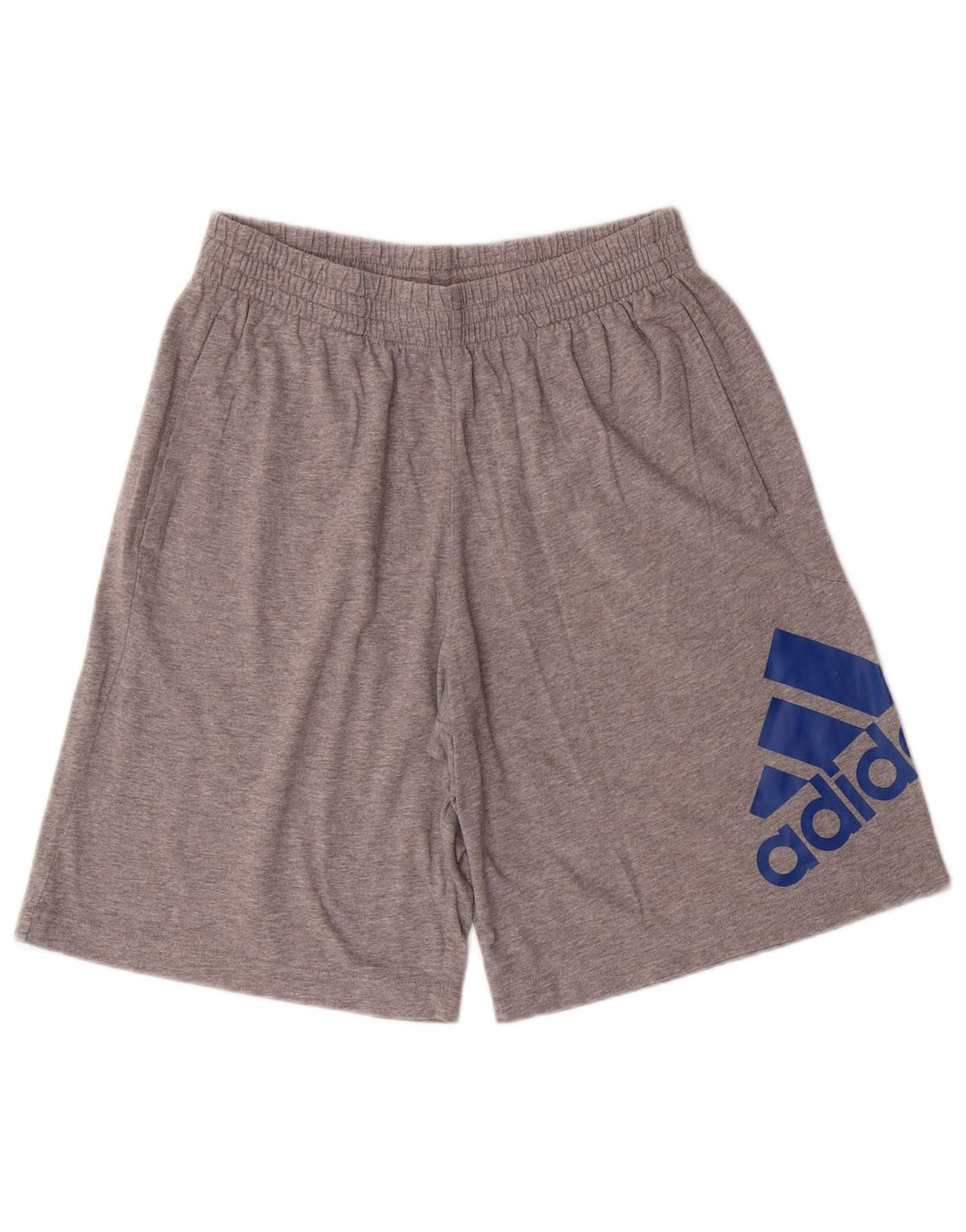 ADIDAS Mens Graphic Sport Shorts Medium  Grey Cotton