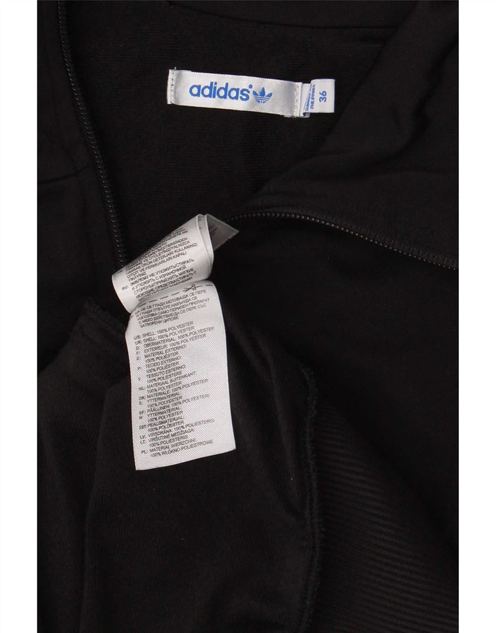 Женский спортивный костюм Adidas с графическим рисунком, верхняя куртка EU 36, маленький черный полиэстер