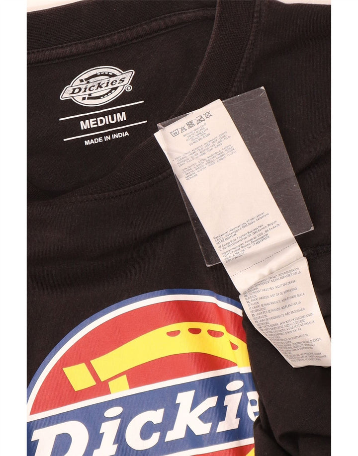 Мужская футболка с рисунком Dickies, средний черный хлопковый топ