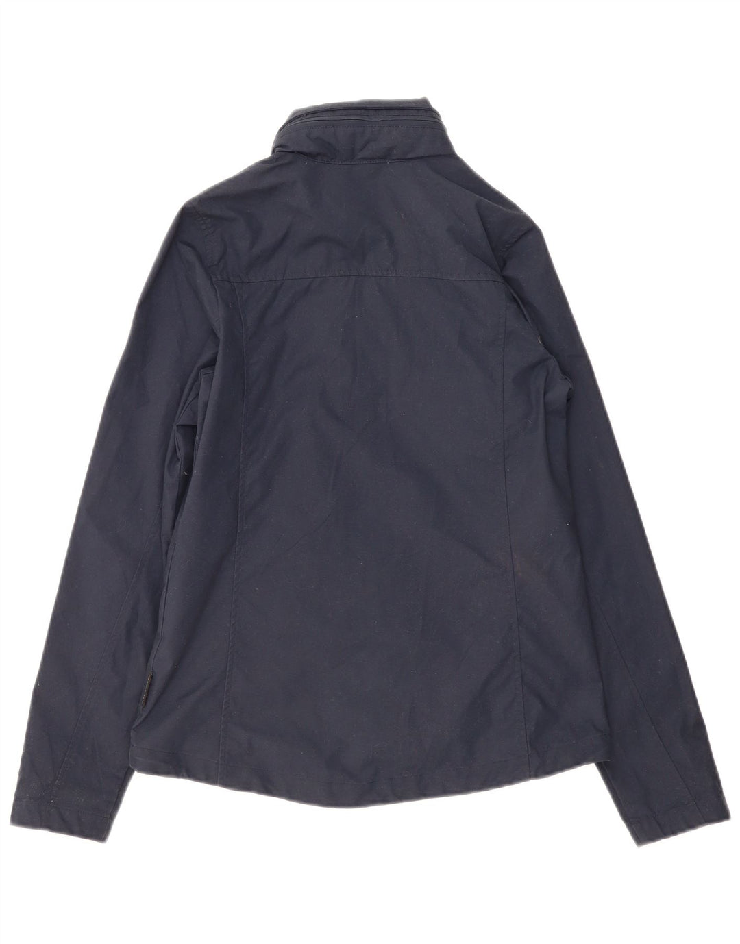 JACK WOLFSKIN Womens Windbreaker Jacket UK 8/10 Small Navy Blue Polyester
