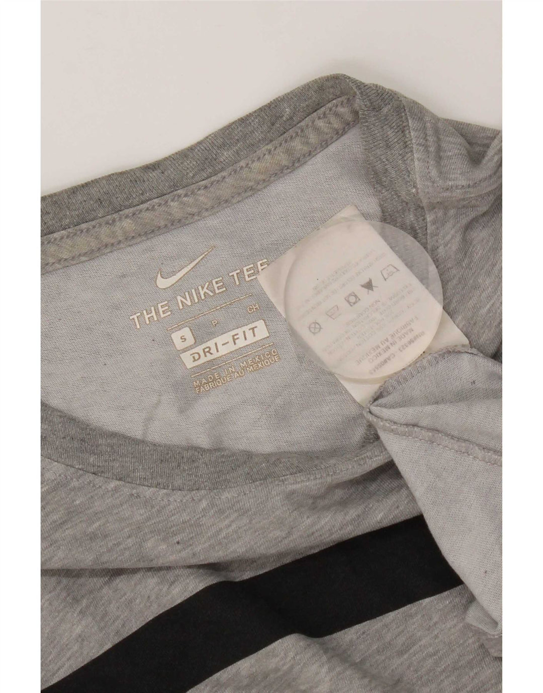 Мужская футболка с рисунком Nike Dri Fit, маленький серый хлопковый топ