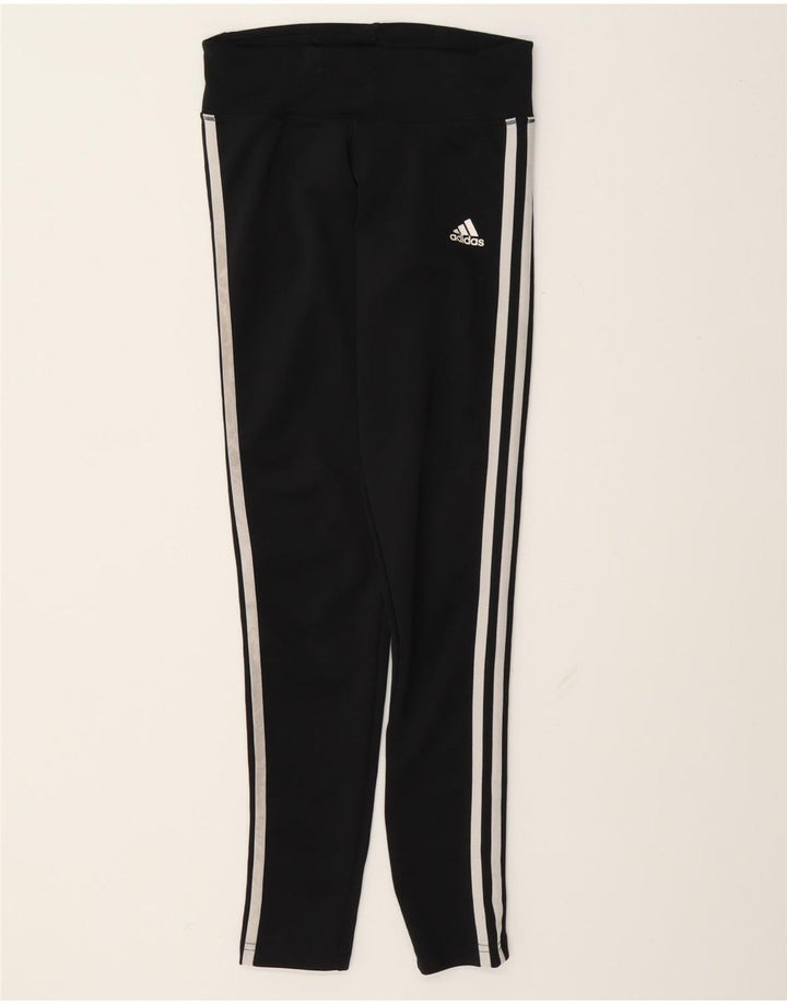 Женские леггинсы Adidas UK 4/6 XS, черный полиэстер