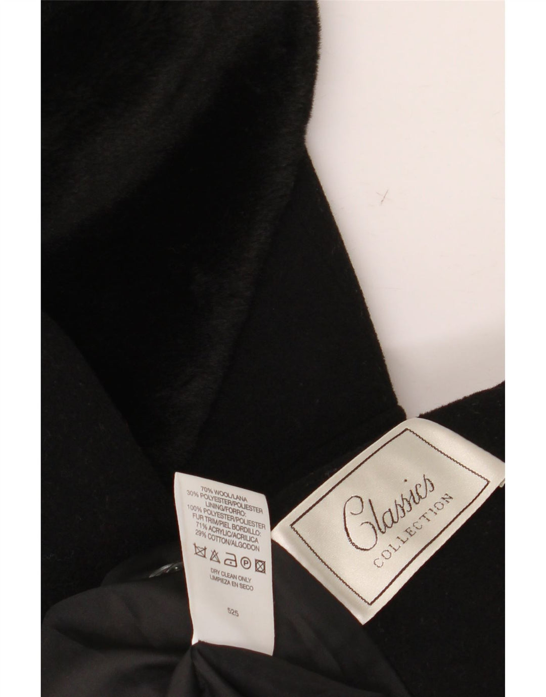 Женское двубортное пальто St. Bernard UK 14, большое, черное, шерстяное