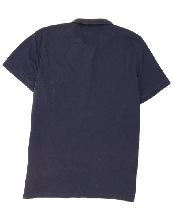 Crew Clothing Мужская рубашка поло с коротким рукавом XL Темно-синяя хлопковая