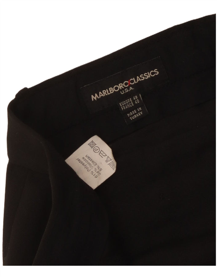 Мужские прямые костюмные брюки Marlboro Classics EU 48 Medium W34 L31 черные