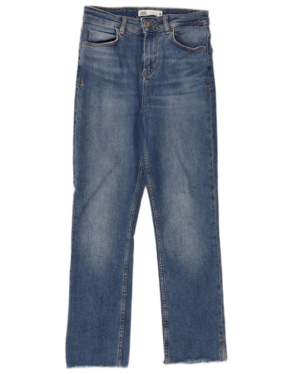 Женские прямые джинсы Zara EU 36 XS W26 L26 синие