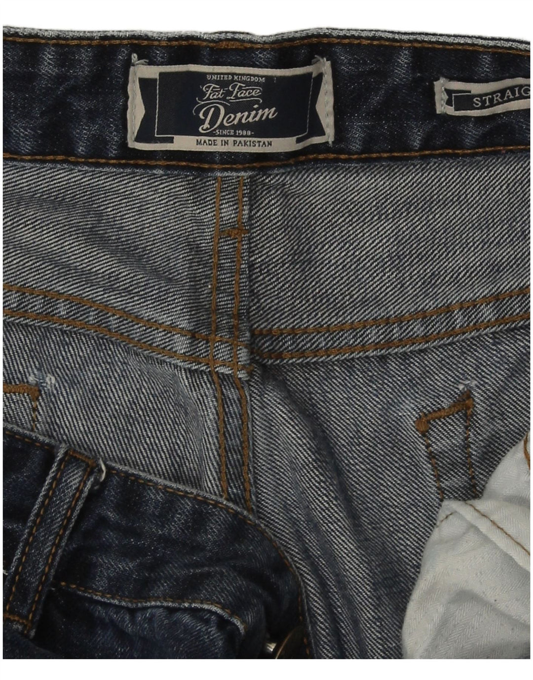 Мужские прямые джинсы Fat Face 34 L30 Темно-синие