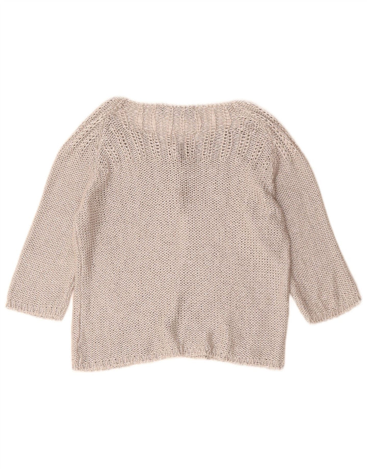 Женский кардиган с рукавом 3/4 ZARA UK 12, средний серый цвет