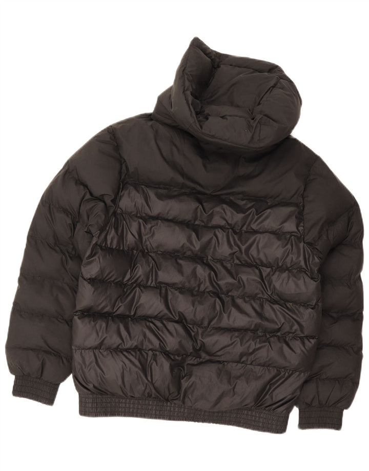 Утепленная куртка с капюшоном Nike для мальчиков 13–14 лет XL, черный полиэстер с цветными блоками
