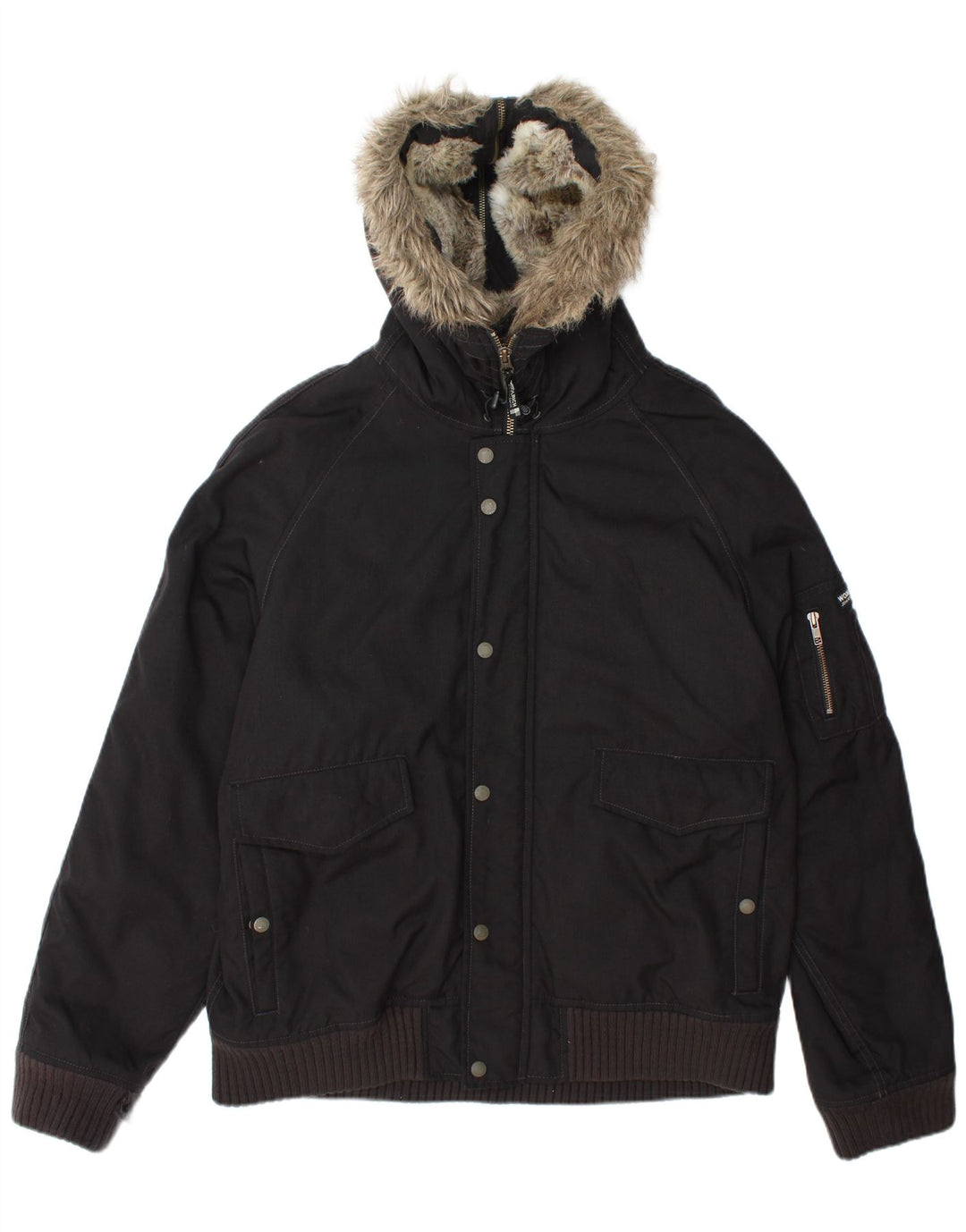 Мужская утепленная куртка-бомбер Woolrich UK 42 XL, черная