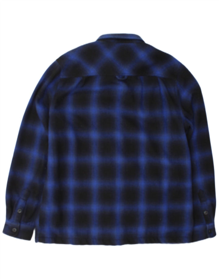 Мужская фланелевая рубашка Superdry Lumberjack XL, темно-синяя клетка, полиэстер