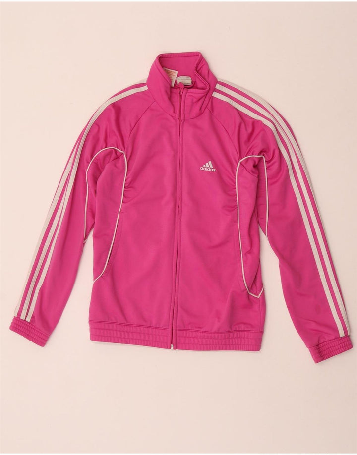 Спортивный костюм Adidas для девочек, верхняя куртка 13-14 лет, розовый