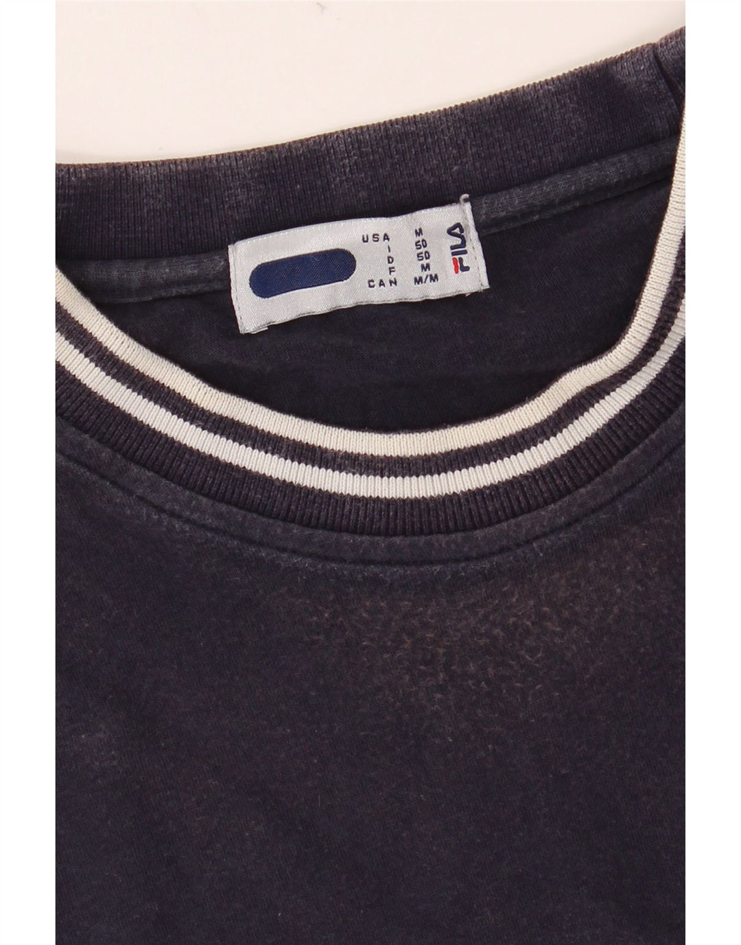 Мужская футболка с рисунком FILA Top IT 50 Medium Navy Blue Хлопок