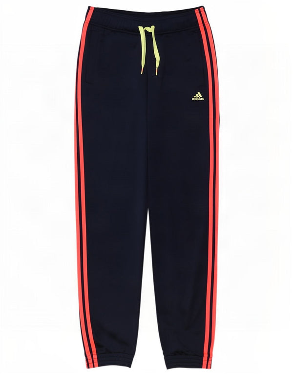 Спортивный костюм Adidas для девочек, брюки для бега, 13–14 лет, темно-синий, полиэстер
