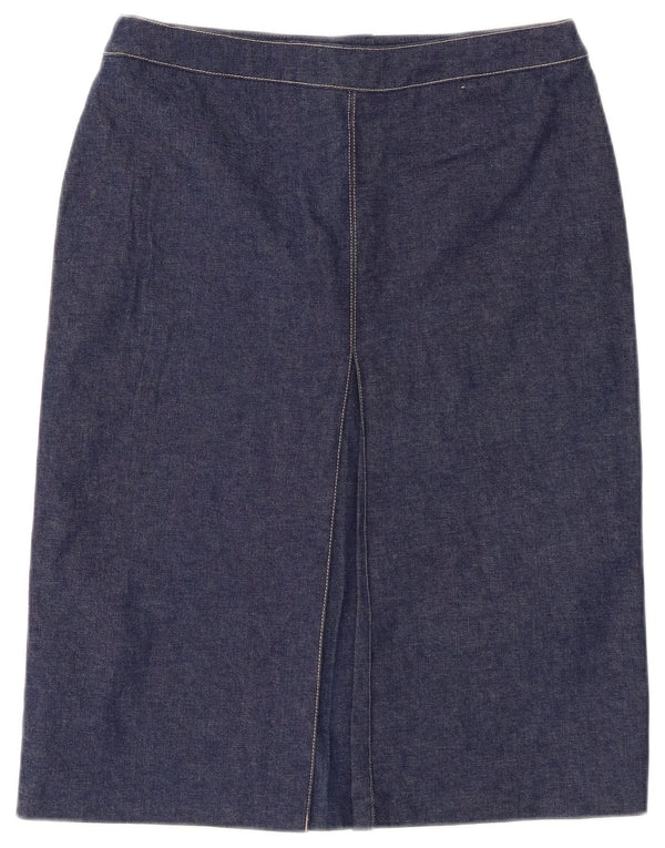 СТ. BERNARD Женская джинсовая юбка с высокой талией UK 12 Medium W26 Темно-синий