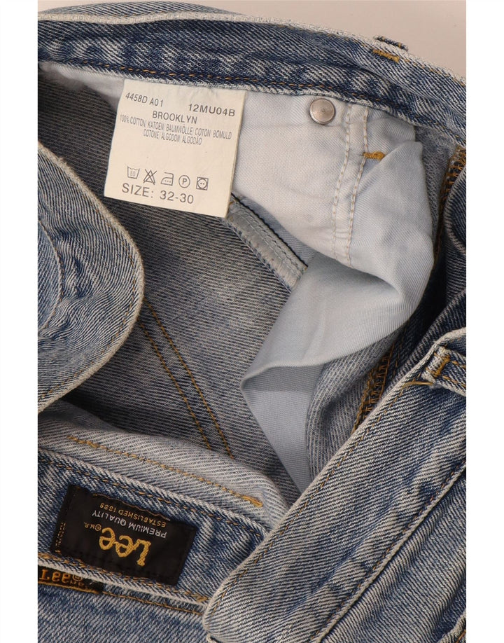 Мужские прямые джинсы LEE Brooklyn W32 L30, синий хлопок