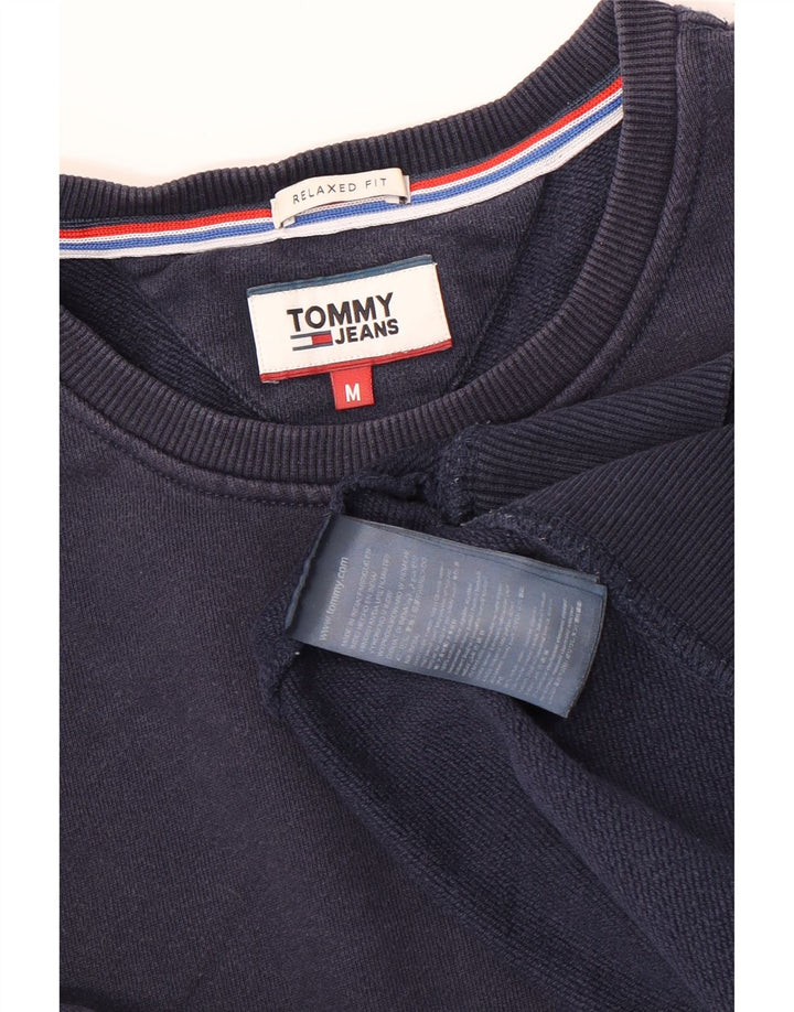 TOMMY HILFIGER Мужской свитшот свободного кроя с рисунком, средний темно-синий