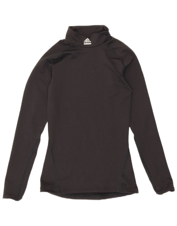 Женский топ Adidas Climawarm с длинным рукавом UK 4 XS, черный нейлон