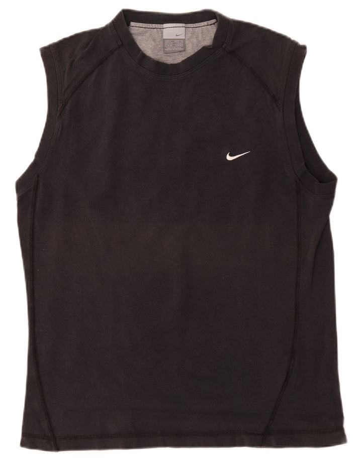 Мужской жилет Nike UK 39/41, средний черный, хлопок