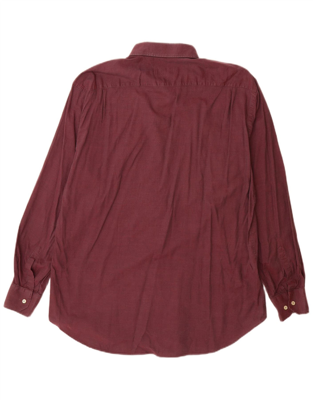 Мужская рубашка Valentino, размер 43 17 XL, бордовый хлопок