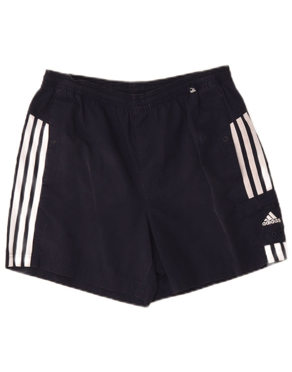Мужские спортивные шорты Adidas Regular с графикой, маленькие темно-синие спортивные шорты из полиэстера