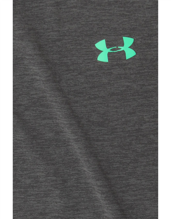 Мужская футболка UNDER ARMOR, большая, серая, в крапинку