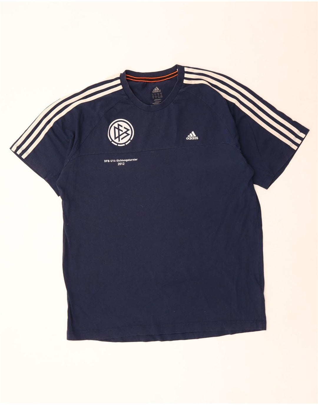 Мужская футболка Adidas Climalite с рисунком Top XL Темно-синий полиэстер