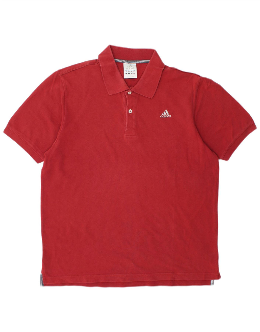 Мужская рубашка-поло ADIDAS, большая красная, хлопок