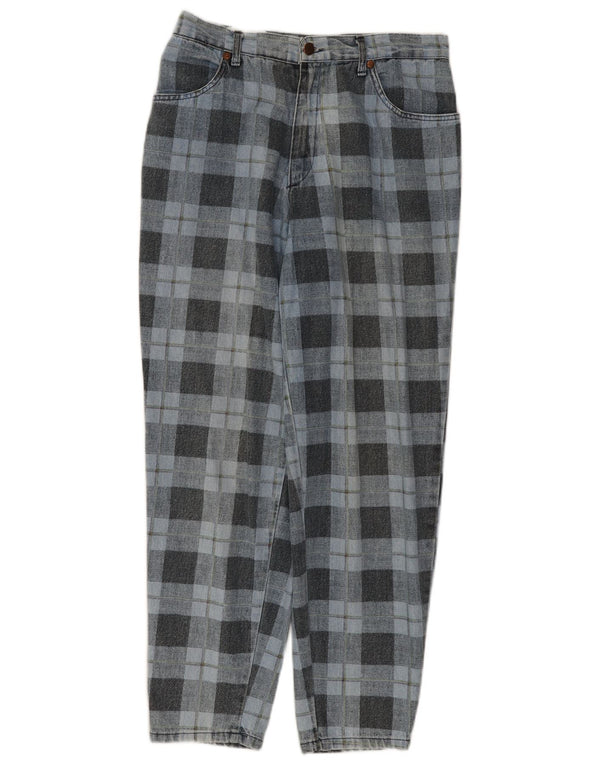 Женские зауженные джинсы SPITFIRE W34 L27, синие в клетку, хлопок