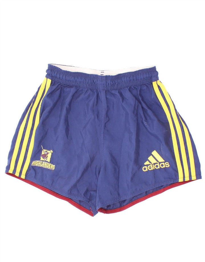 Спортивные шорты Adidas для мальчиков с графикой, 9–10 лет, маленькие, темно-синие, полиэстер