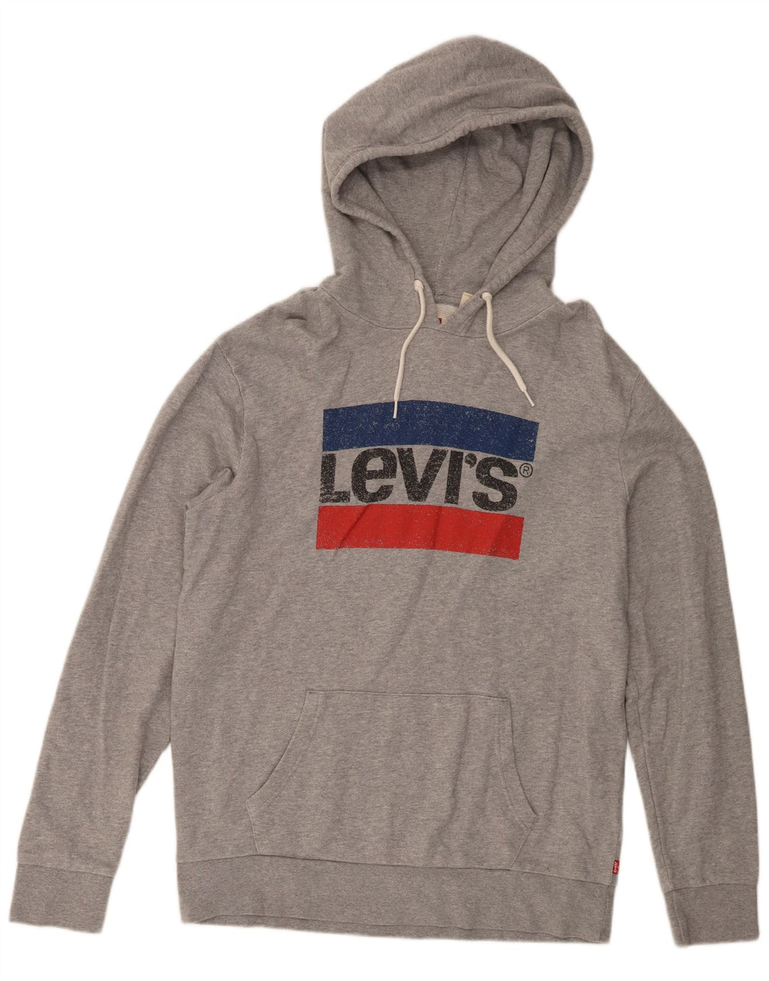Мужской джемпер с капюшоном Levi's Standard, серый, хлопковый