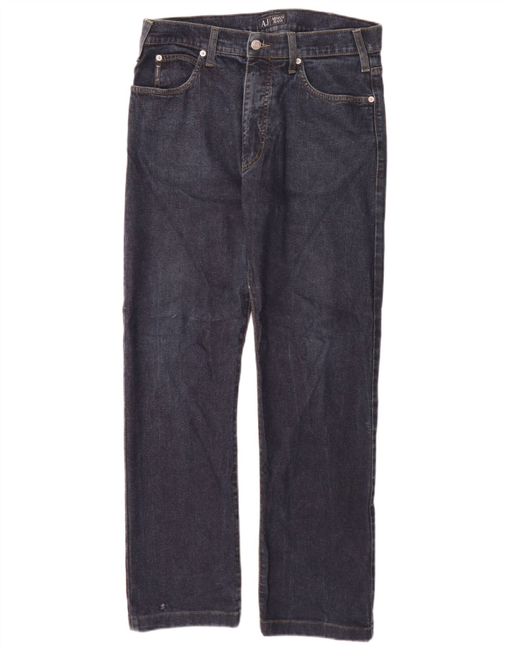 Мужские прямые джинсы Armani W32 L30 синие, хлопок