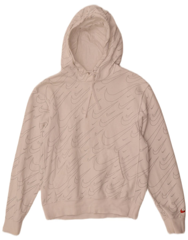Женский джемпер с капюшоном Nike Oversized с рисунком UK 6 XS, белый хлопок