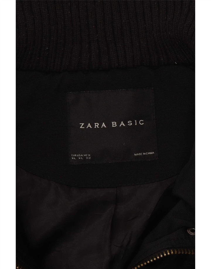 Женская стеганая куртка Zara UK 18 XL, черная