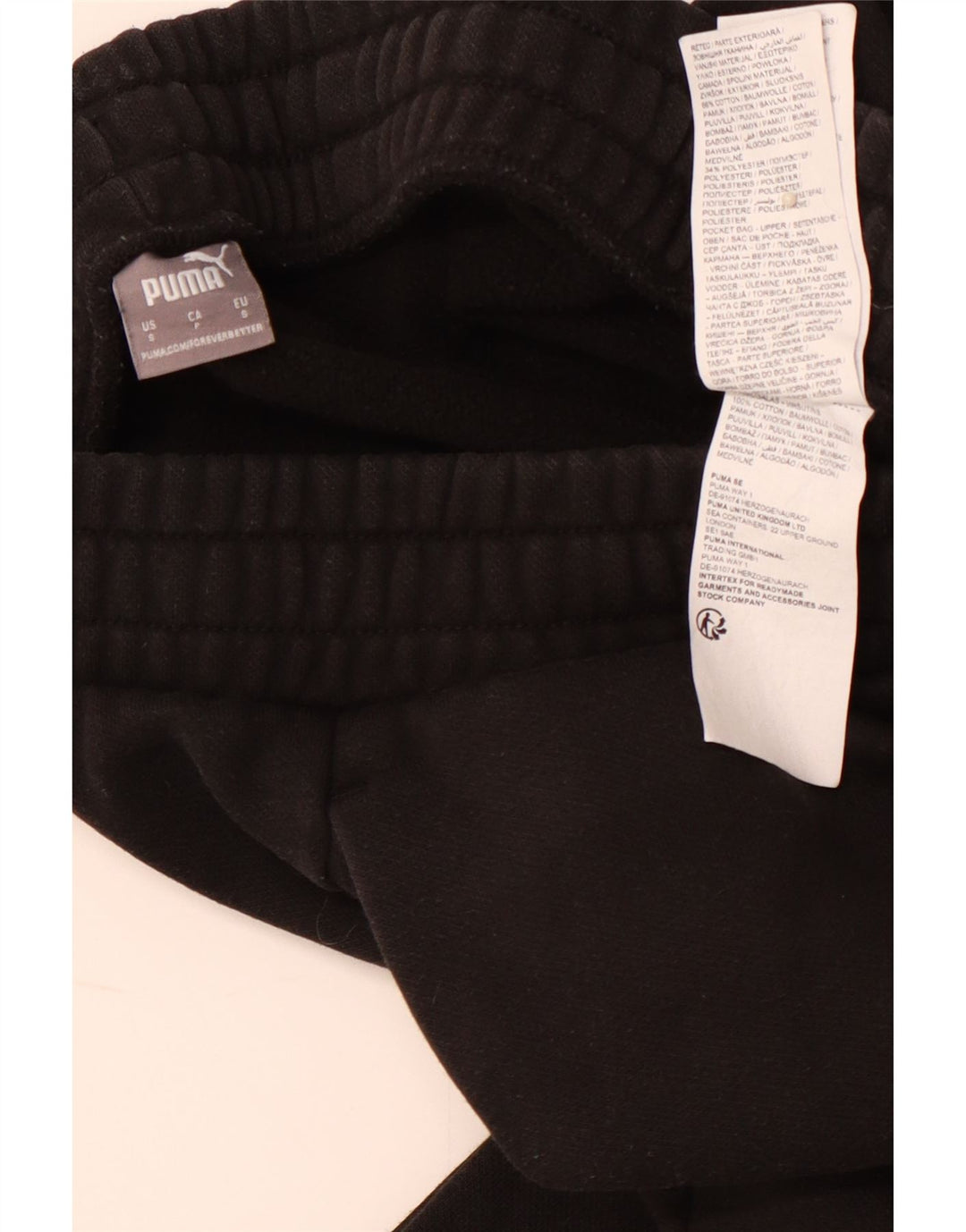 Мужские спортивные брюки PUMA, маленькие черные, хлопок