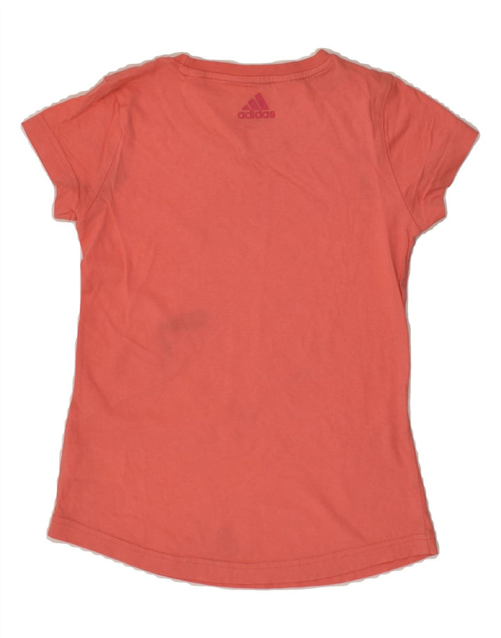 ADIDAS Girls Graphic T-Shirt Top 11-12 Years Pink Cotton | Vintage Adidas | Thrift | Second-Hand Adidas | Used Clothing | Messina Hembry 