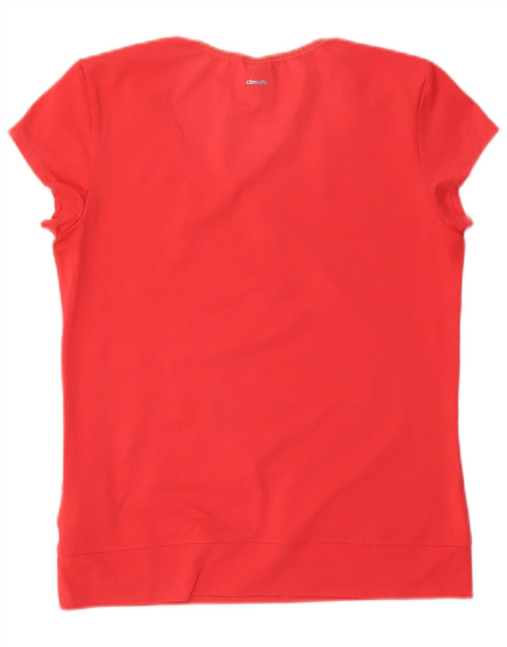 Женская футболка ADIDAS Climalite Top UK 12/14, средний красный полиэстер