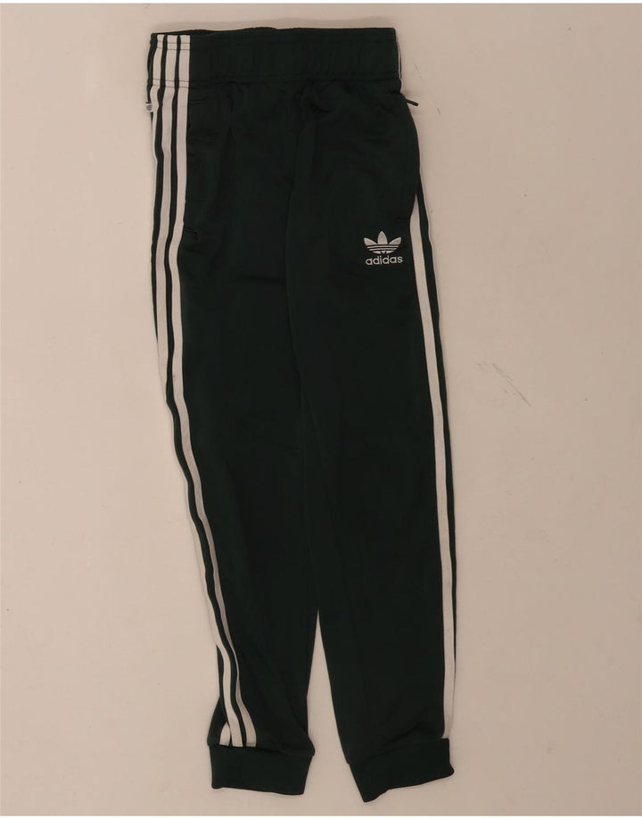Спортивный костюм Adidas для мальчиков Брюки-джоггеры 9-10 лет Зеленый полиэстер