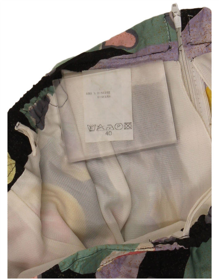 Винтажная женская плиссированная юбка EU 40 Medium W30 Разноцветное сердце