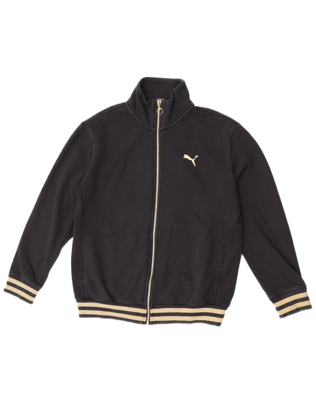 Женский спортивный костюм Puma UK 14, средний черный хлопок, верхняя куртка